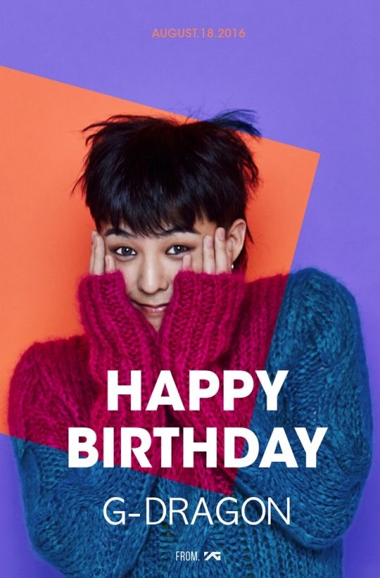 Bigbangのg Dragon 本日 18日 誕生日を迎えygがお祝いイメージを公開 Tenasia