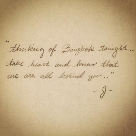 Goddess Jessica Jung S Handwritten Note For Bangkok Bombing Victims Reported By Morning News Channels Celebrity News Gossip Onehallyu